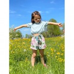 SANMIO Toddler Girls Clothes Outfits(1T-5T) Little Girl Floral Outfits Clothing for Summer