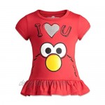 Sesame Street Elmo Girls Ruffle Tunic Shirt & Leggings Set Baby/Toddler