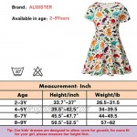 ALISISTER Little Girls Dress Short Sleeve 90S Toddler Sundress Summer Apparel