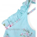 Flofallzique Vintage Floral Girls Dress Toddler Tea Party Sundress Summer Boho Baby Clothes