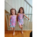 Girls Summer Clothes Tie-dye Bodysuits Jumpsuit One-Piece Kid Summer Outfit Set