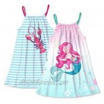 HILEELANG Girl Summer Cami Dress Sleeveless Tank Cotton Casual Spaghetti Strap Jersey Shirt Cool Beach Sundress