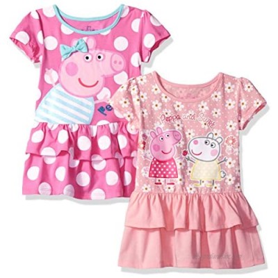 Peppa Pig Girls' Toddler 2 Pack Dresses