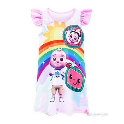Princess Dress for Toddler Girls Cartoon Print Casual Dress