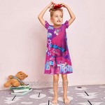 Princess Dress Toddler Girls Dress Cute Cartoon Dress Short Sleeve