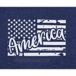 BANGELY American Flag T Shirt Women Stars Stripes 4th of July Shirt Raglan Short Sleeve Graphic Patriotic Top Tees