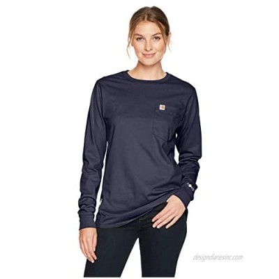 Carhartt Flame Resistant Womens Force Cotton Long Sleeve Crew T Shirt