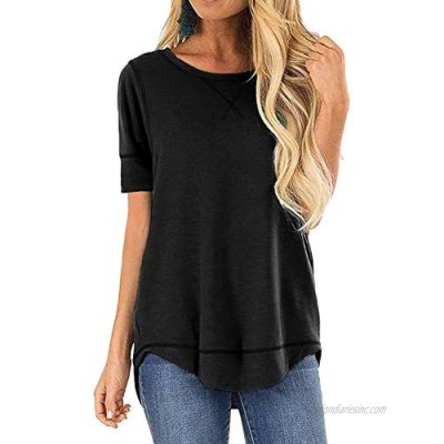 Womens Long Sleeve Tops Cold Shoulder T Shirts Knot Twist Casual Fall Blouses
