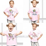 4-Pack Unicorn Graphic Girl Party Summer Clothes Girls Fitted T Shirt…