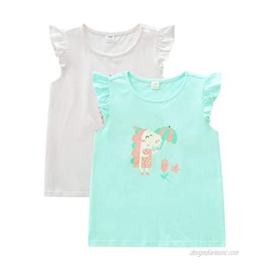 Cute Girls Graphic T Shirts  Size 5-10  2/3/4/5/6 Pack  100% Cotton  Soft  Breathable  Machine Wash