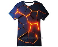 Loveternal Kids Novelty 3D Graphic T Shirts O-Neck Pullover Tees Summer Cool Funny Short Sleeve T Shirts 6-14 Years