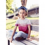MISS POPULAR 3-Pack Girls Kids T-Shirt Dip Dyed Foil Print Short Sleeve Twist Front Size 4-16 | Girls Fashion Shirt