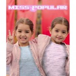 MISS POPULAR 5-Pack Girls Space-Dye Marble T-Shirts Many Colors Sizes 2T-16