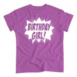 Superhero Birthday Girl Comic Book Hero Party T-Shirt