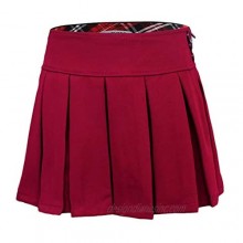 Bienzoe Girl's Stretchy Pleated Adjustable Waist School Uniforms Dance Skirt