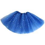 Csbks Girls Sparkle Layered Tulle Skirt Princess Ballet Dance Mini Tutus