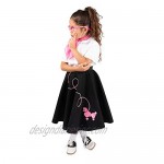 Hip Hop 50s Shop 1950s Poodle Skirt for Girls Retro Felt Skirt Children’s Costume for Halloween