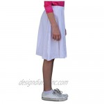 Kosher Casual Modest Kids/Big Girl's Knee Length Full A-Line Skater Skirt
