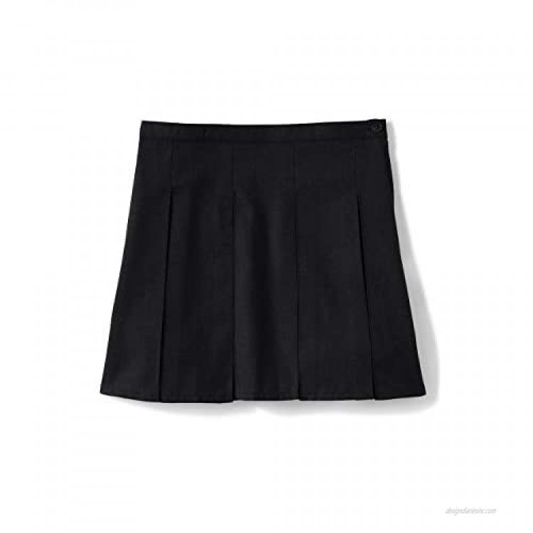 Lands' End School Uniform Girls Solid Box Pleat Skirt Top of Knee