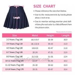 Tremour Kids School Uniforms Girls Pleated Skirt with Shorts 2 Years- 14 Years