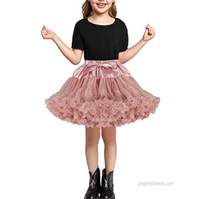 Tutu Toddler  Petticoat Toddler Pettiskirt Tutu Skirt for Baby Girls(Black/Pink/White/Red/Wine Red)