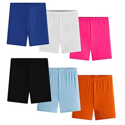 Boboking Mixed Colour Dance Shorts Girls Bike Short Breathable and Safety 6 Pack