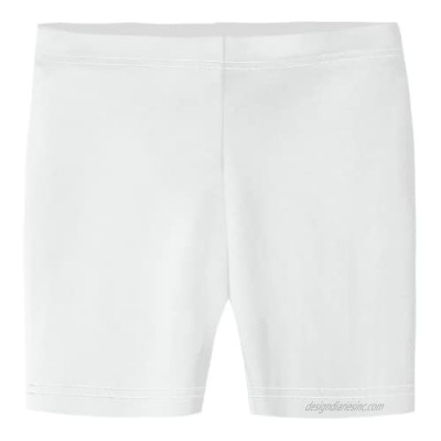 City Threads Girls' 100% Cotton Bike Shorts for Sports  School Uniform  or Under Skirts Made in USA