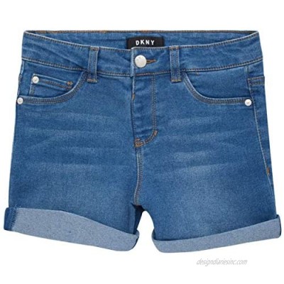 DKNY Girls' Shorts - 5 Pocket Stretch Denim Jeans Shorts (Big Girl)