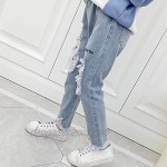 FLOWERKIDS Kids Girls Fashion Distressed Ripped Denim Pants Stretch Skinny Jeans Age 5-13Years