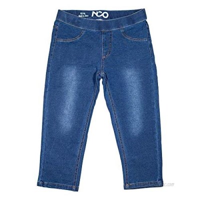 Girls Classic Pull-on Kids Jeggings Leggings Jeans Capri Pants
