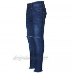Girls Stretchy Jeans Kids Ripped Denim Pants Trousers Jeggings Age 5-13 Years