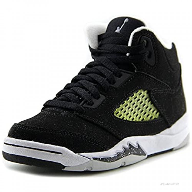 Nike Jordan 5 Retro (PS) Kids Shoes Black/White/Cool Grey 440889-035