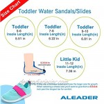 ALEADER Boys & Girls Quick Dry Water Shoes | Lightweight Slip On Barefoot Swim Shoes for Toddler