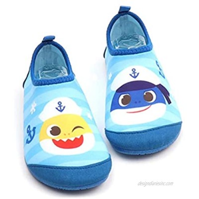 JA Babyshark Toddler Kids Swim Water Shoes Quick Dry Non-Slip Water Skin Barefoot Sports Shoes Aqua Socks for Boys Girls Toddler