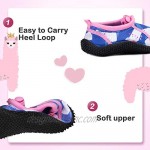 mysoft Kids Beach Water Shoes Non-Slip Quick Dry Barefoot Swim Shoes Aqua Socks for Boys and Girls Toddler Little Big Kid