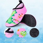 RJVW Boys and Girls Swim Water Shoes Toddler Kids Swim Water Shoes Non-Slip Quick Dry Beach Shoes Barefoot Sports Shoes Aqua Socks for Beach Outdoor Sports