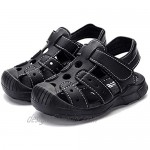 Toddler Boys Sandals with Closed Toe Kids Summer Water Shoes for Outdoor