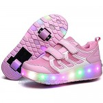 Child Roller Skates LED Sport Sneakers Rechargeable Roller Shoes for Boys Girls