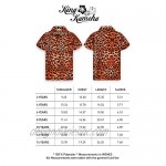 King Kameha Funky Casual Hawaiian Shirt Kids Boys Girls Pocket Very Loud Shortsleeve Unisex Leopard Print 2-14 Years