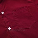 Spring&Gege Boys Long Sleeve Uniform Woven Twill Button Down Shirt