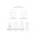 Look By M Women's Basic Shawl Vest