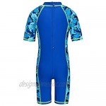 TFJH E Boys Swimsuits Rash Guard Suits Swimwear Toddler 50+ UV Sun Protective One-Piece Zip