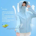 Anpox Women's Sun Protection Clothing UPF50+ Summer Sunscreen Shirt Anti-UV Sun Block Cloak