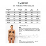 TASHEHE Women's UPF 50+ Long Sleeve Rashguard Boy Short One Piece Swimsuits Zip Up Bathing Suits