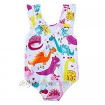 ALISISTER Toddler Little Girl Swimsuit Ruffle Bathing Suit One Piece Swimwear
