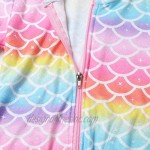 CHILDRENSTAR Girls Swim Coverups Terry Swimsuit Cover-Up Hooded Zip-Up Beach Robe