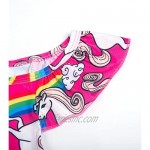 KABETY Girls Rainbow Unicorn Swimsuit Two Pieces Swimwear Bathing Suit Bikinis