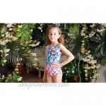 RAISEVERN Girls Bathing Suits One Piece Swimsuits Beach Sport Kids Swimwear for 3T-10T
