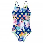 RAISEVERN Girls Bathing Suits One Piece Swimsuits Beach Sport Kids Swimwear for 3T-10T