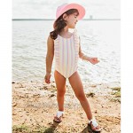 RuffleButts Girls Ruffle Strap One Piece Swimsuit w/UPF 50+ Sun Protection